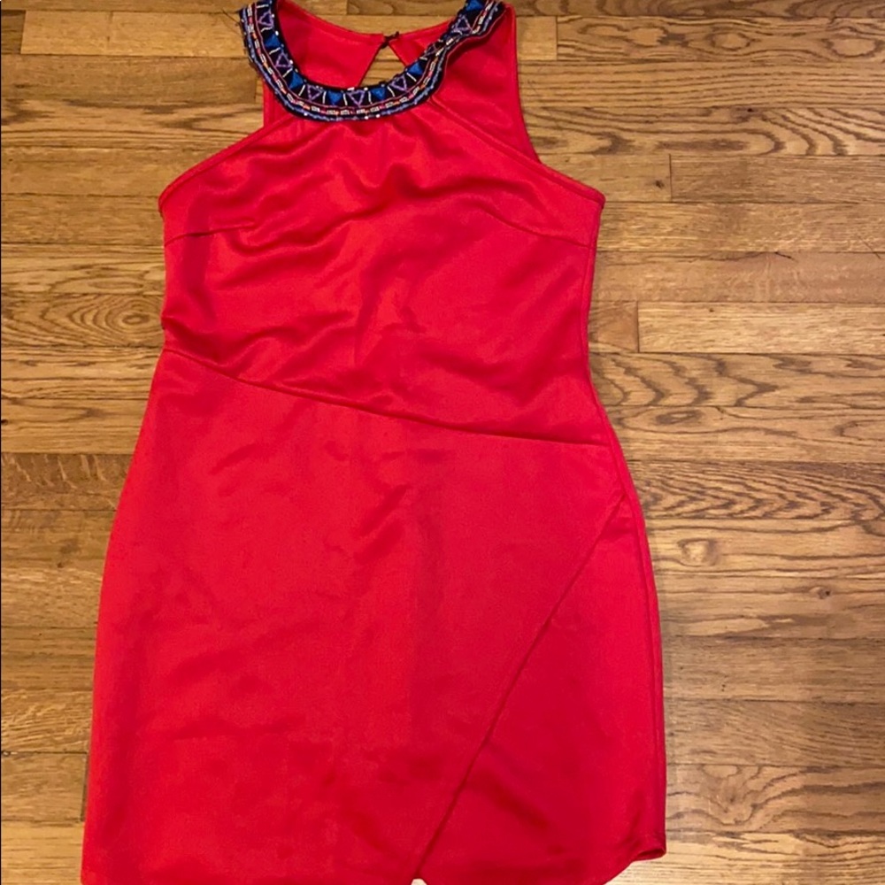 Red Vitta Luna dress with jewels size L